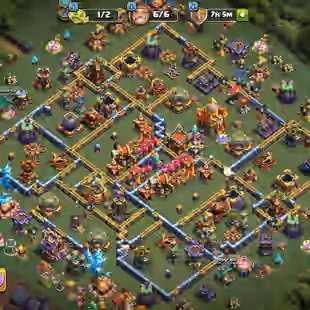 [ 20K GEMS ]  TH16 NEAR MAX || XP 232 || HEROES 93-95-70-70-45 || 3135 WAR STARS || GOOD EQUIPMENTS || 623 CWL MEDALS - Image 2