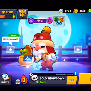 373 SKINS | 77.500 TROPHIES | 102 BRAWLERS | 71 HYPERCHARGE | 73 MAX | 46 PRESTIGE | 33 BUFFIES - Image 1