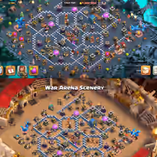 Th12 Fully max account|Ghost&Rare war arena scenery|4000 Gems|Name change available|6Epic equipment| Cwl 361 medel  - Image 1
