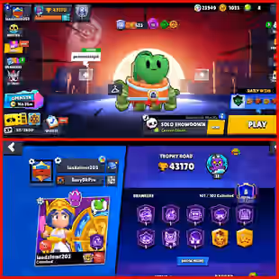 PREMIUM || 43K TROPHY || 8 PRESTIGE || TOTAL 320 SKINS || 38 HYPERCHARGE || 4 MAX || FULLY SAFE AND SECURED ||  - Image 1