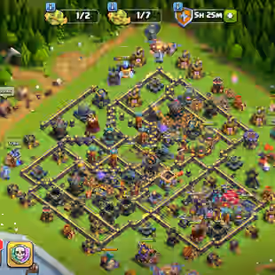 🔥TH 18 ALMSOT MAX🔥 3 BUILDER HELPER MAX-XP 214-[ 4 EPIC EQUIPMENT MAX- 1263 MEDALS-HIGH WALS-NC YES-BEST DEAL - Image 1