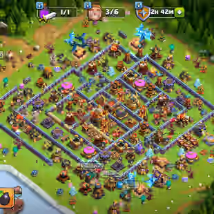 TH16 Max Defense !! 1200 Cwl Medals !! 6500 Gems !! 8 Epics ( 3 Level 20 ) !! Namechange 500 - Image 1