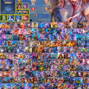 Mega Collector | 107 Rank | Rafaela Biomedic | 3 Legend Skins | 465 Skins | All Heroes | Max Emblem | Android-iOS - Image 1