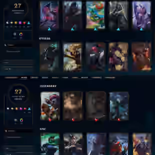 EUW - Silver 2 - 27 Skin - Level 94 - OE 658 - BE 20.5k - RP 35 - Champion 68 - 8 Shards - 1 Legendary 5 Epic - Code1333 - Image 1