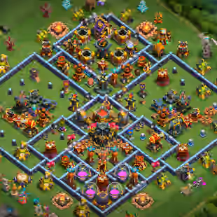 TH 17  ✨ All Epic Equipment ⚡ Spikey Ball . Fire Ball Max | Builder's Apprentice Max Level | 1100 Medal | INSTANT | A939 - Image 1