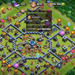 2500 CWL MEDAL | Th13 Full Max Account Nothing left anything | Rename free |13x epic equipment 6000 gems Full magic item - Image 1