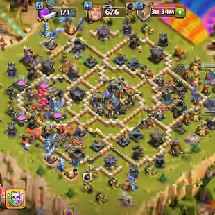 🔥TH 18 ALMOST MAX🔥XP 267-[ 5 EPIC EQUIPMENT MAX HT 26 FF 26-HERO MAX-WAR ARENA LEAGUE KING AND WARDEN SKINS-DEFENSE - Image 1