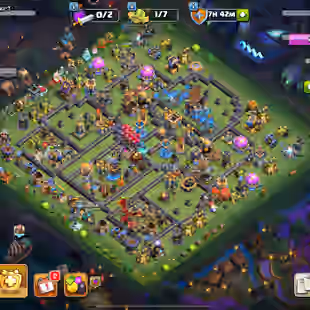 🔥LEGEND RANK 💎 MAX HELPER HUT [] ALL HEROES MAX [] 39x EQUIPMENTS [] BH10 MAX [] RENAME FREE [] MANY SCENERY AND SKINS - Image 1