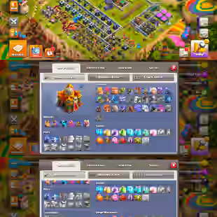 TH16 | Strong Account (B-29) | Heroes 53-53-35-24-14-1 | XP 136 | 6 Epic Equipment | 181 CWL Medals | 613 Gems | 1 Scene - Image 1