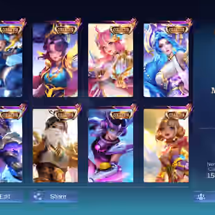 [IOS/ANDROID] CEL LVL 120 | 132 HEROES | 582 SKINS | MEGA 2 | GIRLY COLLAB | 4 LEGEND - 11 RARE COLLECTOR FLORYN ANGELA  - Image 1