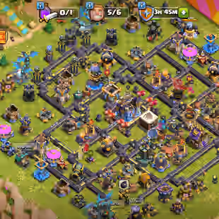 🔥TH 18 ALMOST MAX🔥XP 213-ALL HERO MAX-[ 8 EPIC EQUIPMENT MAX-WALLS MAX-NC FREE-HIGH DEFENSE-HELPER HUT MAX-BEST DEAL - Image 1