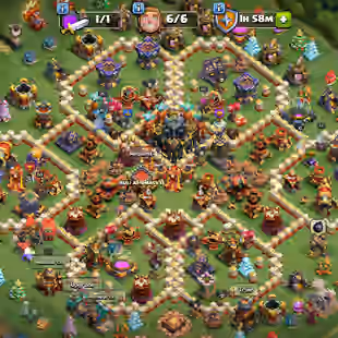 TH 17 ! 12 Epic Equipment ! TH16 Max Defense & Walls ! Heroes K-60 AQ-72 MP-54 GW-64 RC-35 ! Namechange 1000 ! 2200 Gems - Image 1