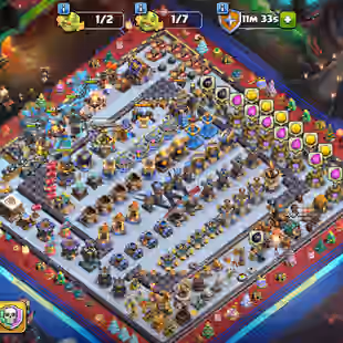 🪷SUPER RARE!11x EPIC MAX!XP 264!TH 18 MAX🪷HERO:105-105-95-80-50-25!83x SKIN-SENERY!5x FULL SET!LOTS OF RARE STATUE - Image 1