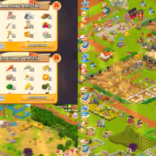 |[BIG Barn Super Rare Account]| |[Level  96]| |[Barn 5400]| |[Silo 2350]| Huge Coin [Decorated Farm][01] - Image 1