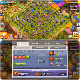  🔥Rare 9 Epic Max🔥TH 18 Almost Max !! Exp: 279 !! New Legend 1 !! 2748 New Rank !! Rare 5391 Warstar !! 6 Heroes Max - Image 1