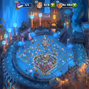 Anime Fury Scenery -- TH11 Engineered -- 150+ Old obstacles, cake and statue -- 2451 War star -- Dragon statue, 5th Cake - Image 1