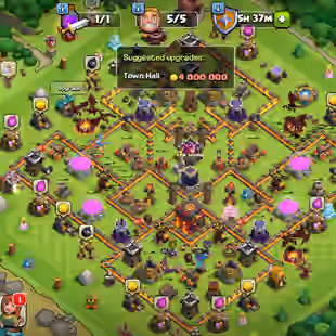 FREE NC ! TH10 FULLY MAX ! NOTHING LEFT ! NEW STONE OBSTACLE ! 75 PERCENT OFF PURCHASE ! 3X EPIC HEROES 40-40-20 ! XP-77 - Image 1