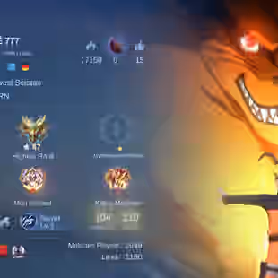 MLBB | LUKEE 777 | LV 46 | NARUTO LUKAS + M5 YU ZHONG + ANNUAL SL KAGURA + 3 LUCKYBOX | 104 HEROES | 210 SKINS | MAX EMB - Image 1