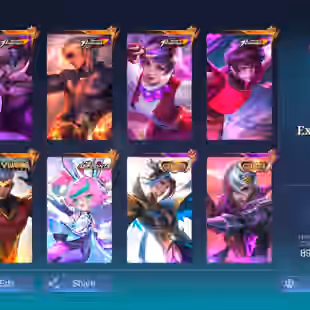 ML 275 Collector Ling & Bendetta&Yu jhong&Jawhed Dawing Chou KOF Full Set Skins 13 Lucky Immortal Epic Recall Epic 52 s - Image 1