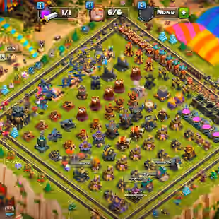 🔥INSANE 101K HIGH GEMS TH 17🔥 HEROS:-96-96-74-71-46 | CRAZY EQUIPMENT LEVEL | 2X LEAGUE SKINS AND SCENERY | INSTANT  - Image 1