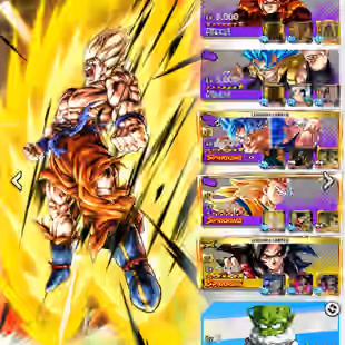 D852-IOS+Android-Vip Account-11 UL(SS4 Gogeta Full Red Star+SS Goku+Frieza)+61 Legends+Vip Equipment+Good Zenkai+612 M - Image 1