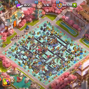 🔥TH 18 ALMOST MAX🔥XP 244-ALL HERO MAX-[ 9 EPIC EQUIPMENT MAX-FIRE HOURSE DRAGON SCENERY-HUGE OBSTACLE-WALLS DEFENS MAX - Image 1