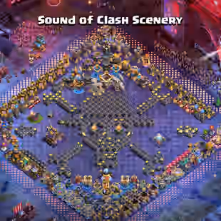 [EE136] SOUND OF CLASH & COSMIC FULL SKIN SET [TH18 MAX] 6HERO MAX || 12 EPIC MAX || DEF/LAB ALMOST MAX || SHOP DISCOUNT - Image 1