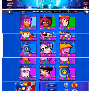 83K Trophies | 15K 3v3 Wins | 74 Maxed | 44 Hypercharges | 290 Skins | 800 Pins | Hoot Hoot Shelly - Image 1