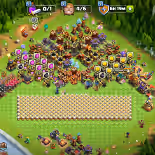 RARE!29K GEMS🔥[EPIC GG-FB-RS-EB-26L] XP 207!TH 16 NEAR MAX🔥HERO:92-91-59-67-38!NC FREE!MAX WALLS!MAX DEFANCE!BEST DEAL - Image 1