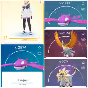 Lvl 50 [Shiny Kyogre x2] | 49 Legendary | Solgaleo | Lunala | Groudon | Ho-Oh | Lugia | Regidrago | Instinct | 944 - Image 1