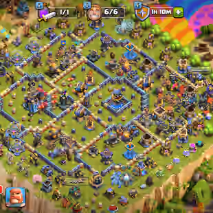 ♈BEST OFFER♈TH 18 [ DEFENCE MAX TYP ] 105/105/73/80/55/9 HERO | 10 EPIC ALMOST MAX 16 ALL EPIC | 334 MEDEL NC-500 XP-220 - Image 1