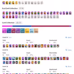 RARE ACCOUNT 76 LVL || KT 16 || 103 MAX CARDS(18 LVL 16-33 LVL 15-67 LVL 14) || 164 EMOTES ||  ULTIMATE CHAMPION BADGE  - Image 1