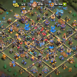 TH18 CLOSE MAX ! HEROES 100-100-76-80-55-16 ! BUILDER HALL 10 MAX ! GUARD 2 MAX !241-XP SB/MAX GG/MAX FB/MAX RS/MAX SKIN - Image 1