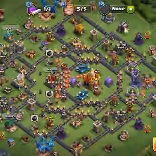  7000 gems available|| Th16 Rush  account | rename free | 5 builder unlocked | 7x epic equipment | High gems  Available  - Image 1