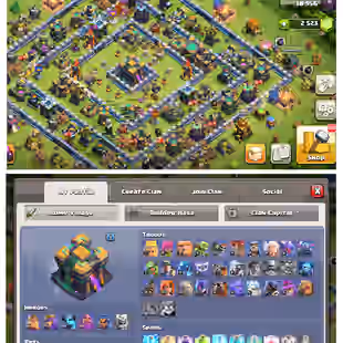 [ Exclusive TH 14 Base ] [ 198 XP ] [ Heroes - 60-70-46-50-23 ] [ Gold Heroes Skins Available ] [ Secure Account ] - Image 1