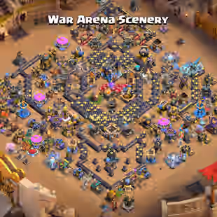 ♓BEST OFFER♓TH 18 [ WAR ARENA/LEAGUE KING ] 105/105/95/80/55/25 HERO 13 EPIC ALMOST MAX 887-MEDEL XP-250 BUILDERBASE MAX - Image 1