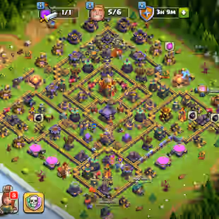 🌲[ PREMIUM TH-16 ]🌲FIREBALL [24] - 7X EQUIPMENT MAX || HEROS: 74-81-53-55-31 || LEVEL 15 WALLS || NICE DEF - TROOPS - Image 1