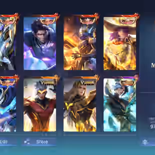[IOS/ANDROID] CEL LVL 88 | 132 HEROES | 483 SKINS | MEGA 4 | OP SKINS | 5 LEGEND INC LESLEY GRANGER - 8 COLLECTOR LING - Image 1