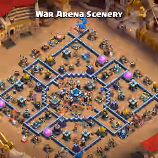 Rare War Arena scenery | Th13 Full Max Account Nothing left anything | Rename free 13x epic E ment 6000 gems Fully item - Image 1