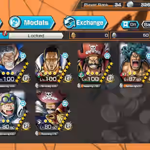 BR666-IOS+Android-7 Ex(Kizaru+Garp+Kuzan+Roger+Akainu+Roger v2+Oden)+Good Medal+Support 158+Koby+Jimbei v2+Sentomaru - Image 1