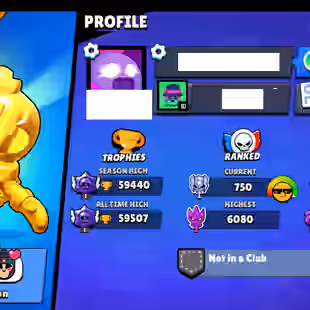 185 [70 MAX BRAWLS] [223 SKINS] [59440 TROPHIES] - Image 1