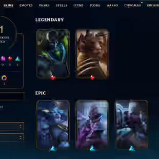 SEVER [ LAN ] - 63 LVL  - UNRANK - 11 SKINS - 49 CHAMP [2535  BE - 0 RP ] - FULL ACCESS - Image 1