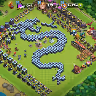 Th13 maxed nothing left || 5 epic equipment || Gems 5500 || Builder hall 10 || Clash A- Rama scenery || Name change 1000 - Image 1
