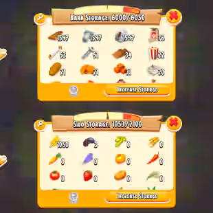 🔥6050 BARN STORAGE LEVEL 82🔥6000 BARN FILLED | SILO 1053:2100 | 1111 DIAMOND | 4.9 MILLON COINS | CHECK PHOTOS |  - Image 1