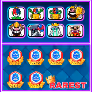 6 years CRL badges ✨ 3 CRL Emote ✨ GT Emote | Official Esport Account | 2021-2025 consecutive 20 wins | 8 Years Played  - Image 1
