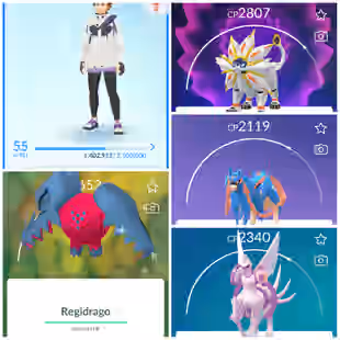 Lvl 50 [Solgaleo/Lunala] | 51 Legendary | Kyogre | Groudon | Zacian | Lugia | Regidrago | Regieleki | Instinct | 941 - Image 1