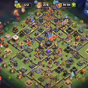 🔥TH 18 VERY CLOSE MAX🔥XP 217-ALL HERO MAX-4 EPIC EQUIPMENT MAX-NC 500-WALLS DEFENSE HIGH-CAN LINK BUYER MAIL-BEST - Image 1