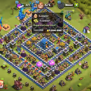 TH-12 MAX 12013 GEMS 2x EQUIPS  159 XP MAGIC ITEMS STACKED HEROS: 65-65-40-40 826 CWL MEDALS - Image 1