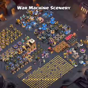 ♓Best Offer♓Th 18 [ War machine Scenery ] Hero 101/100/78/80/52/15 | 14 Epic Almost max Nc-500 Xp-229 Paid Justice Scene - Image 1