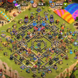 💫[ TH-18 NEAR MAX ]💫8 EPIC MAX: SB-AN-AF-MM-DC-RS-EB [MAX] | HEROS: 100-105-87-80-55-15 || NEAR MAX DEF | LVL 18 WALLS - Image 1